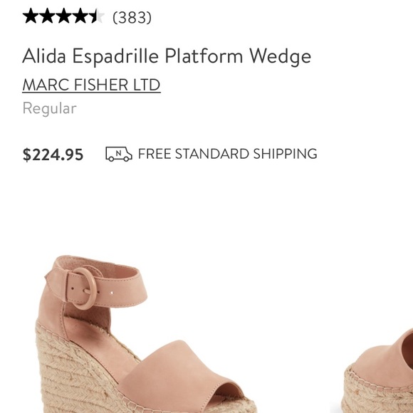 Marc Fisher Ltd Alida Blue Suede Espadrilles Sandals Shoes - Picture 9 of 9